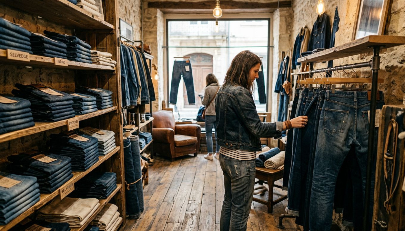 De la toile de nîmes aux vitrines : immersion dans l’âme des boutiques de jeans
